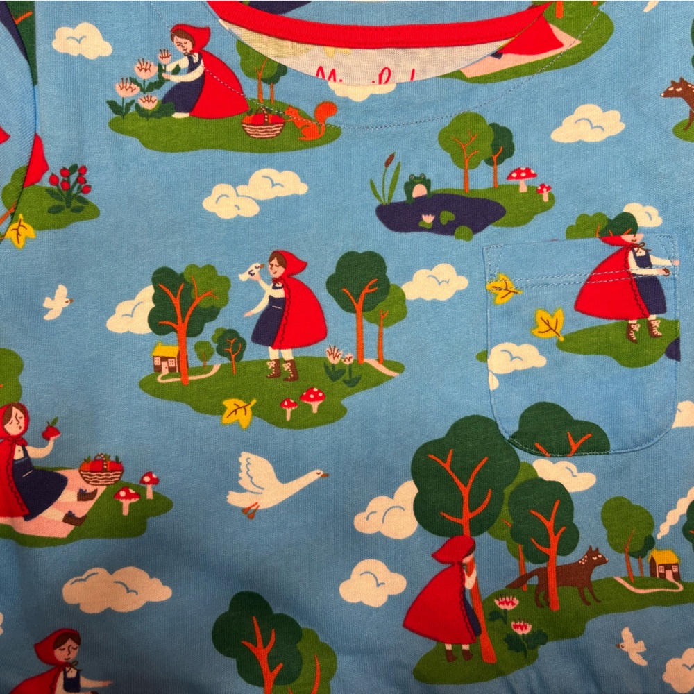 Mini Boden red riding hood dress 9-10y - Picture 5 of 5
